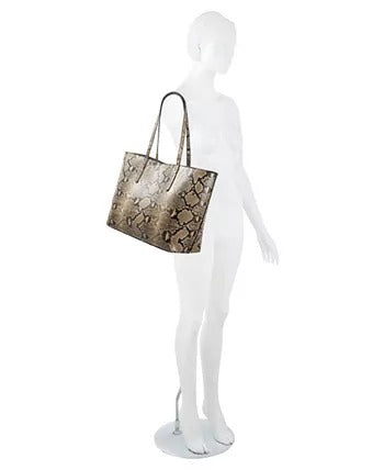 INC International Concepts Zoiey Tote Camel Snake (Large Tote Only)
