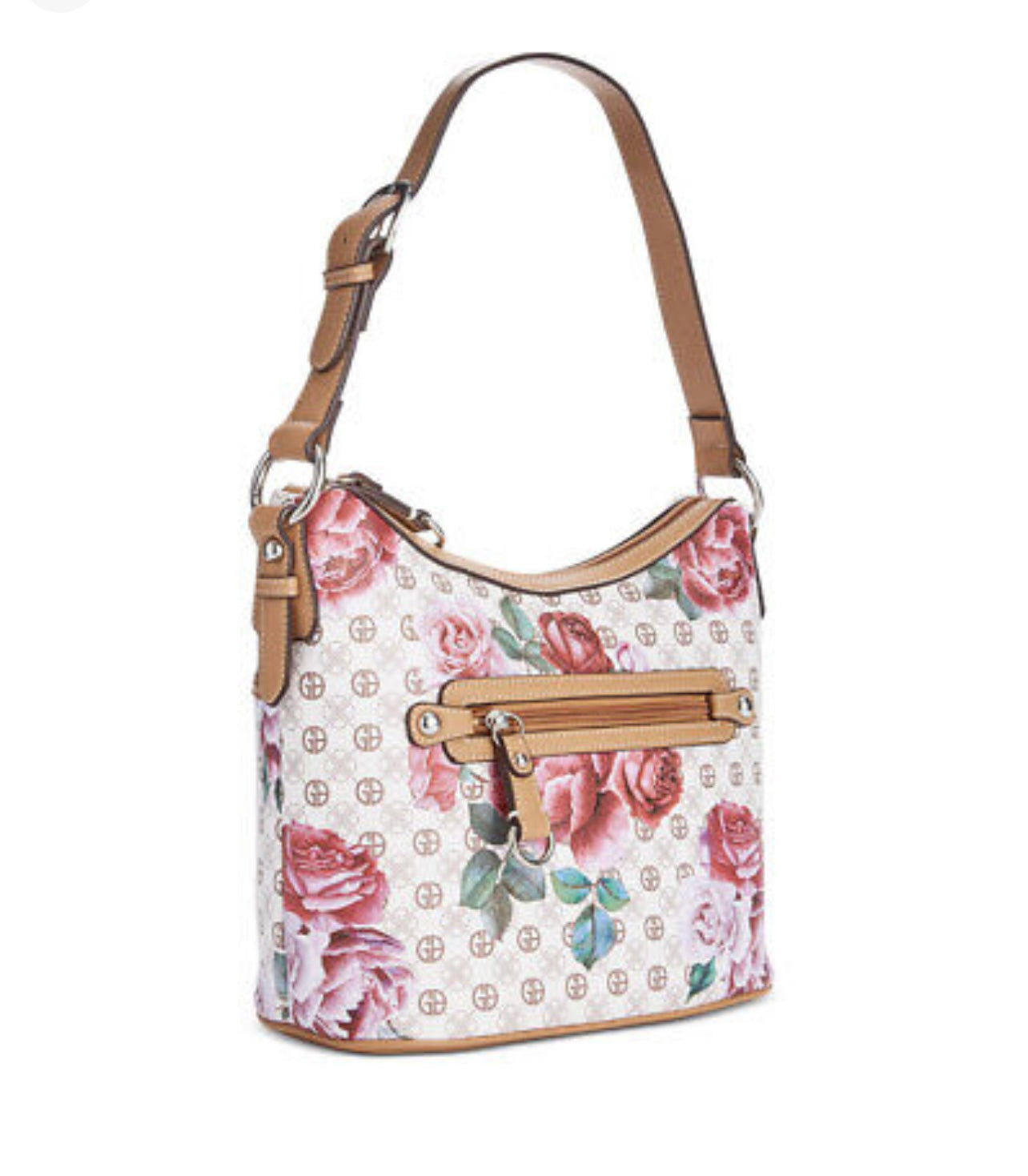 Giani Bernini Hobo Wall Floral Shoulder Bag