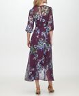 Calvin Klein Balloon-Sleeve Dress Purple 14