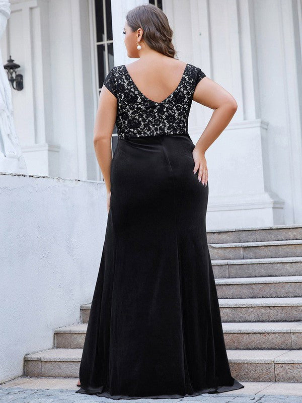 Plus A Line Mother of the Bride Dress
