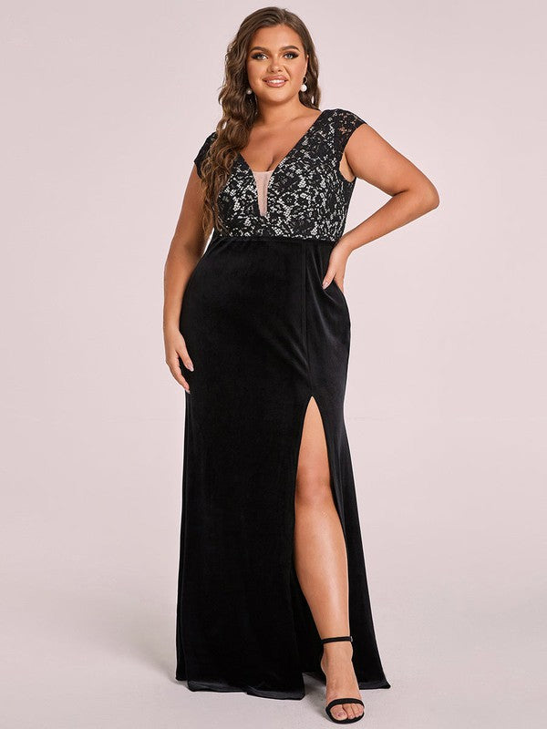 Plus A Line Mother of the Bride Dress