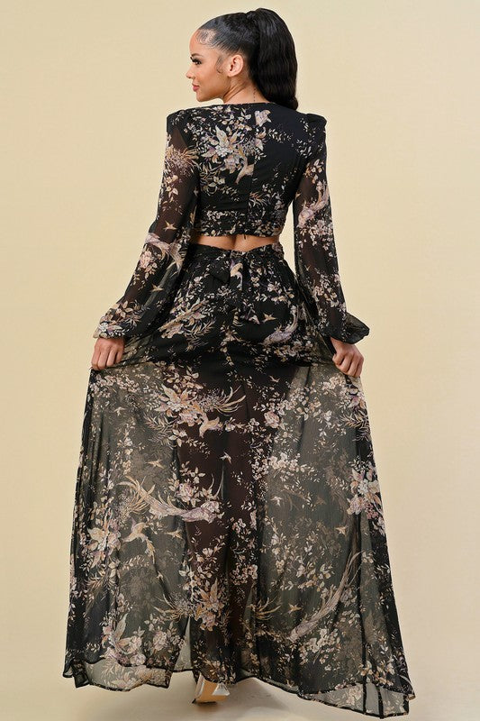 Front Slit Side Maxi Dress