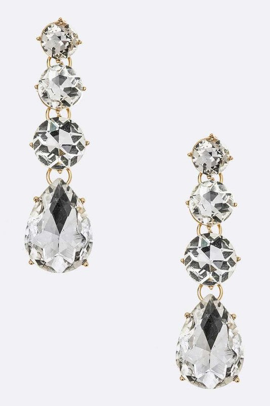 Crystal Bejeweled Statement Earrings