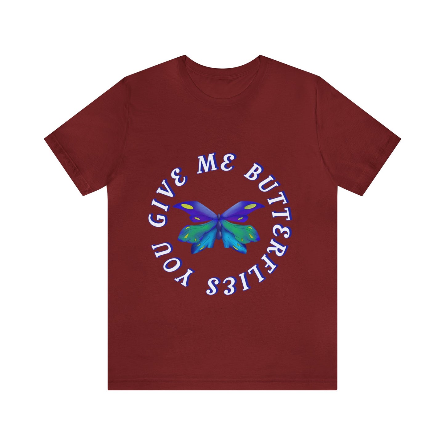 Unisex Butterfly Jersey Short Sleeve Tee