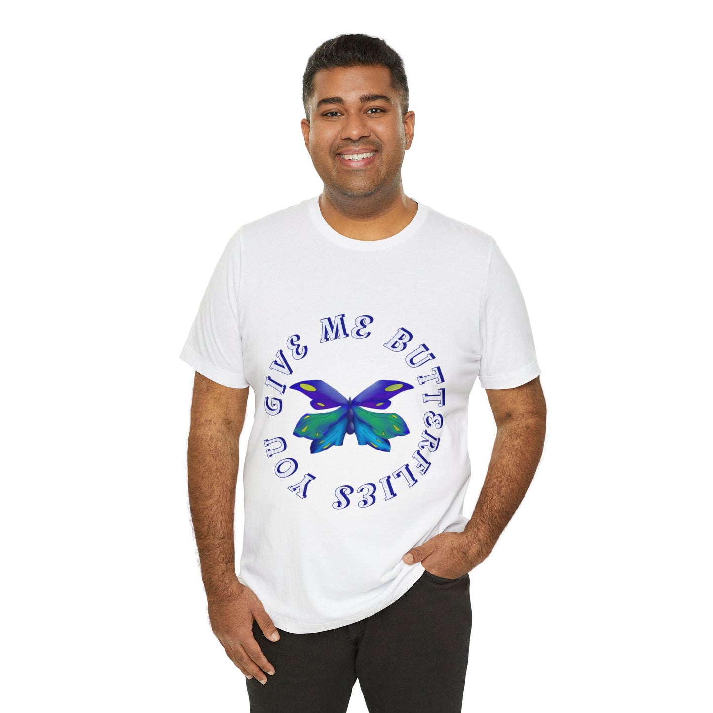 Unisex Butterfly Jersey Short Sleeve Tee
