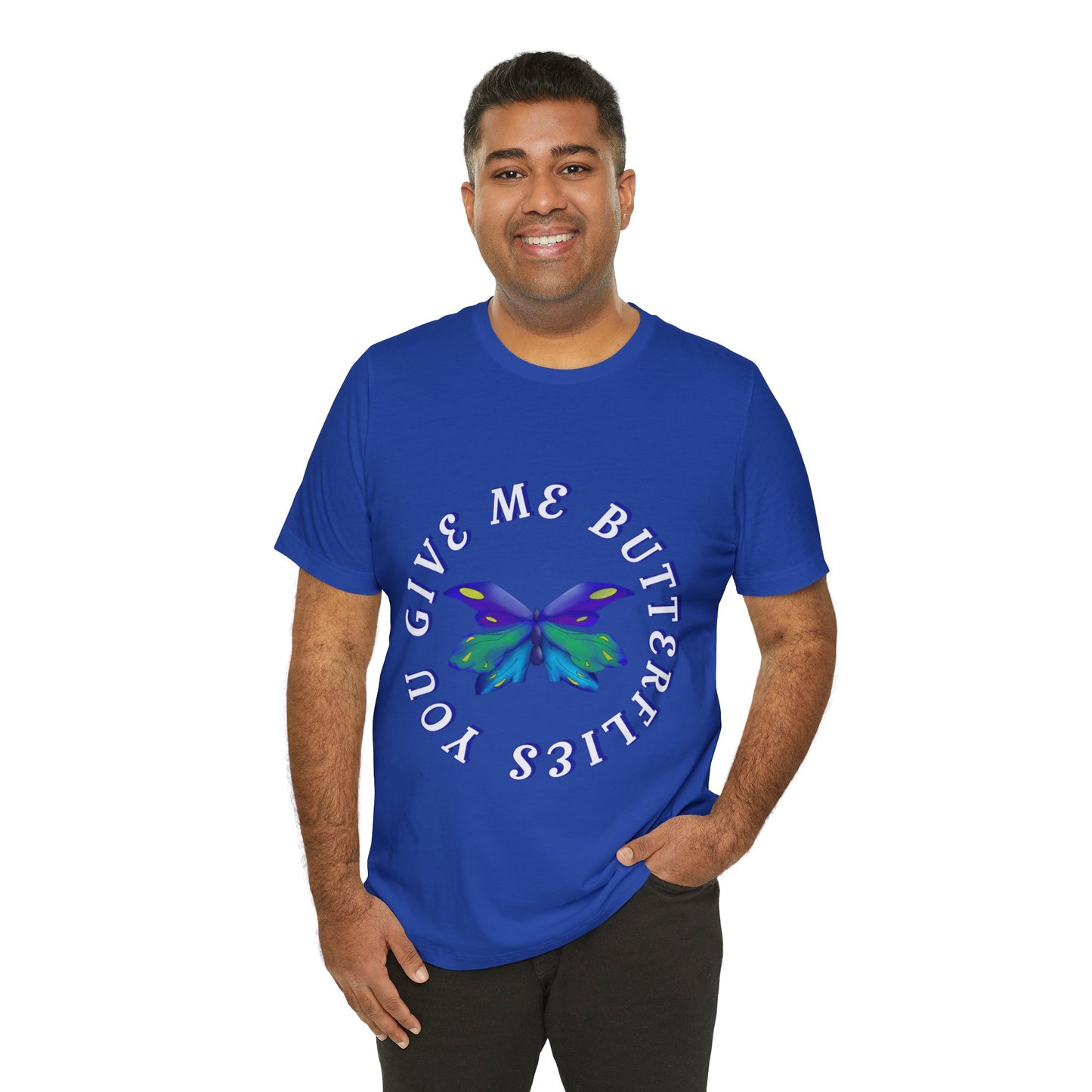 Unisex Butterfly Jersey Short Sleeve Tee
