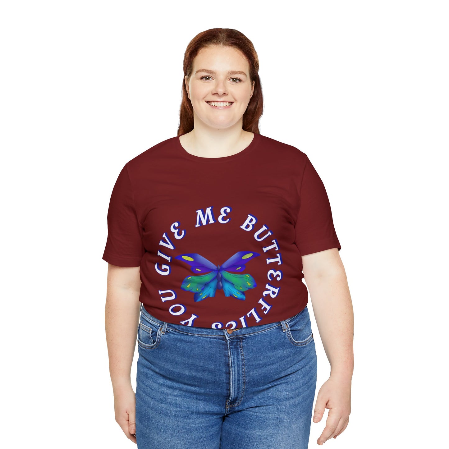 Unisex Butterfly Jersey Short Sleeve Tee