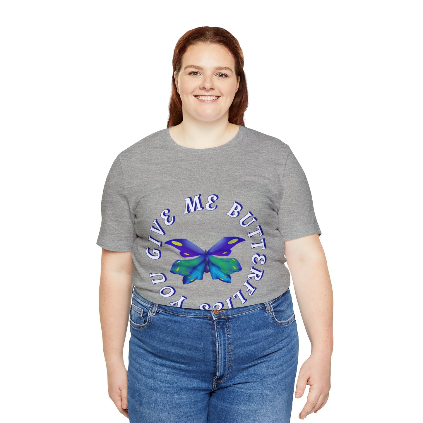 Unisex Butterfly Jersey Short Sleeve Tee
