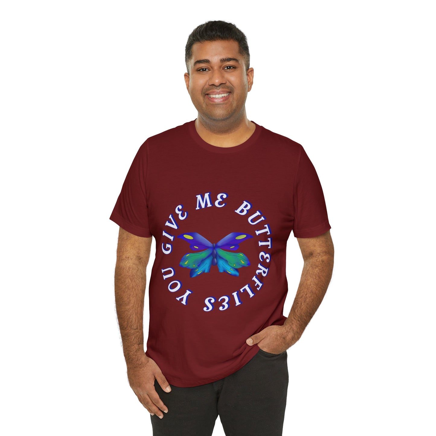 Unisex Butterfly Jersey Short Sleeve Tee