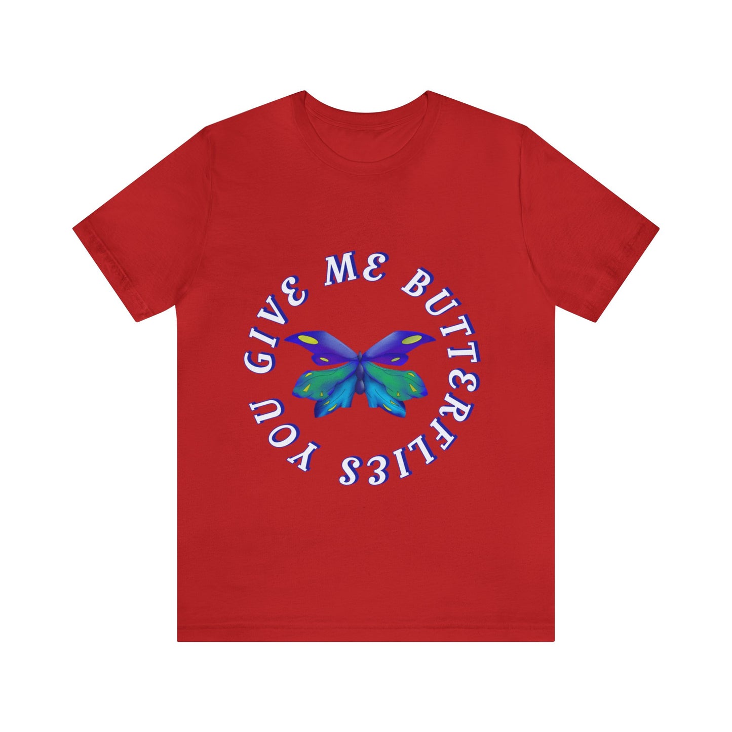 Unisex Butterfly Jersey Short Sleeve Tee