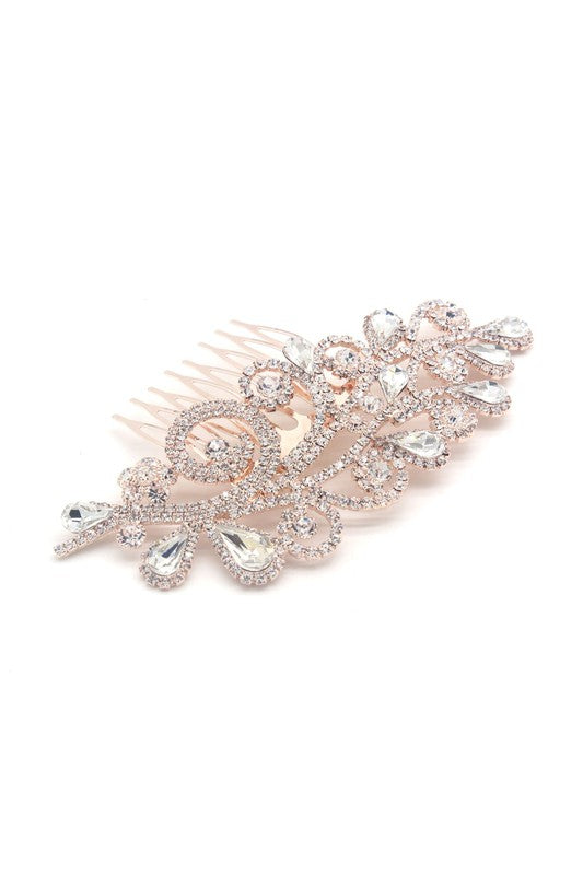 Flower Leaf Bridal Theme Hair Comb Pins