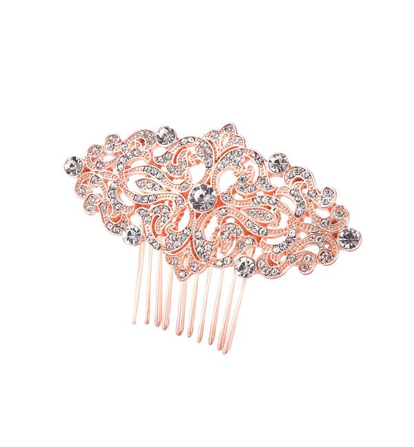 Symmetry Rhinestone Hair Comb