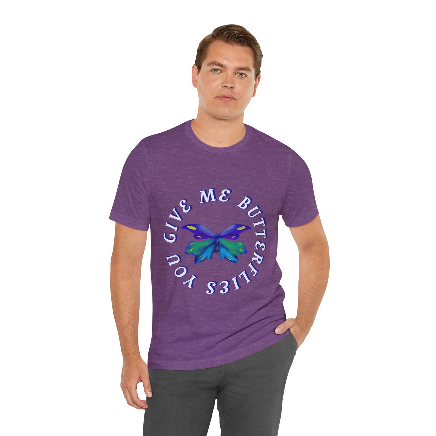 Unisex Butterfly Jersey Short Sleeve Tee