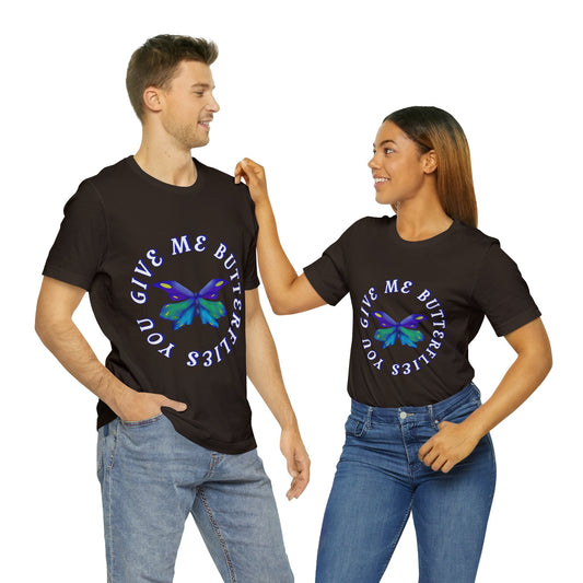 Unisex Butterfly Jersey Short Sleeve Tee