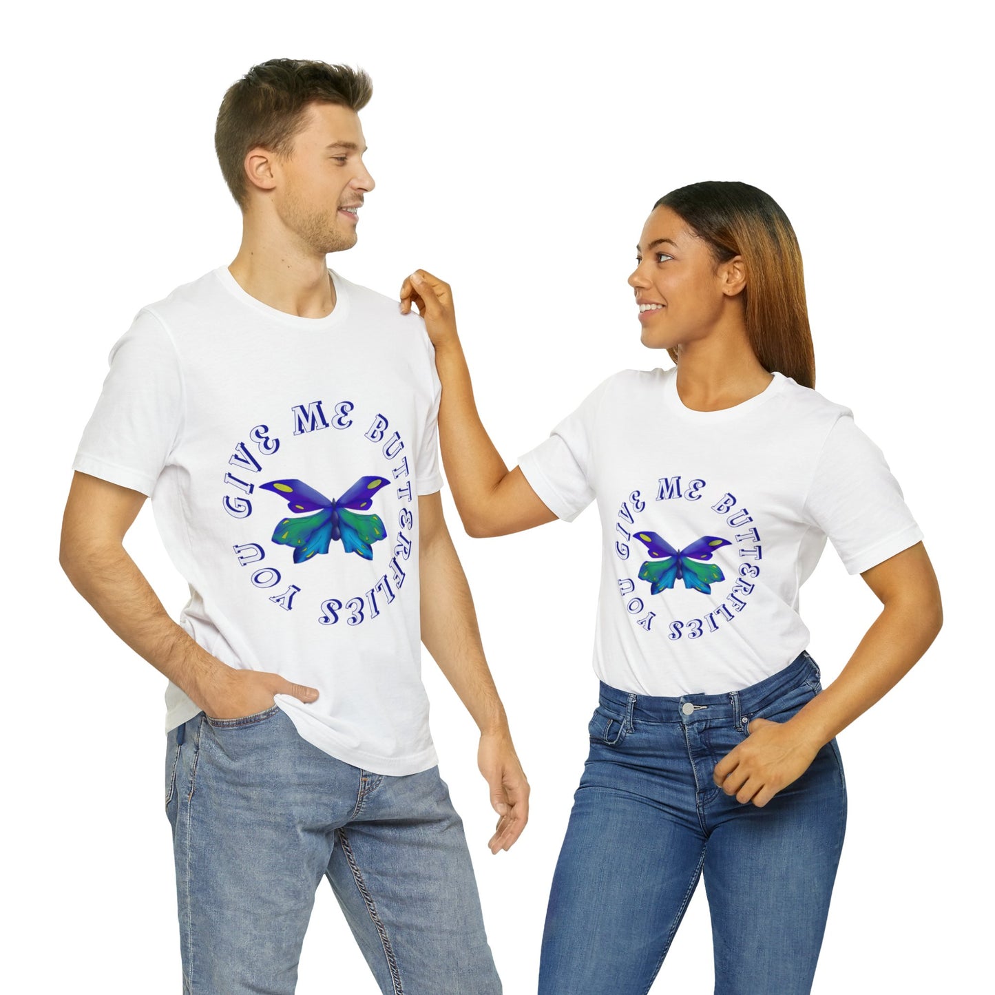 Unisex Butterfly Jersey Short Sleeve Tee