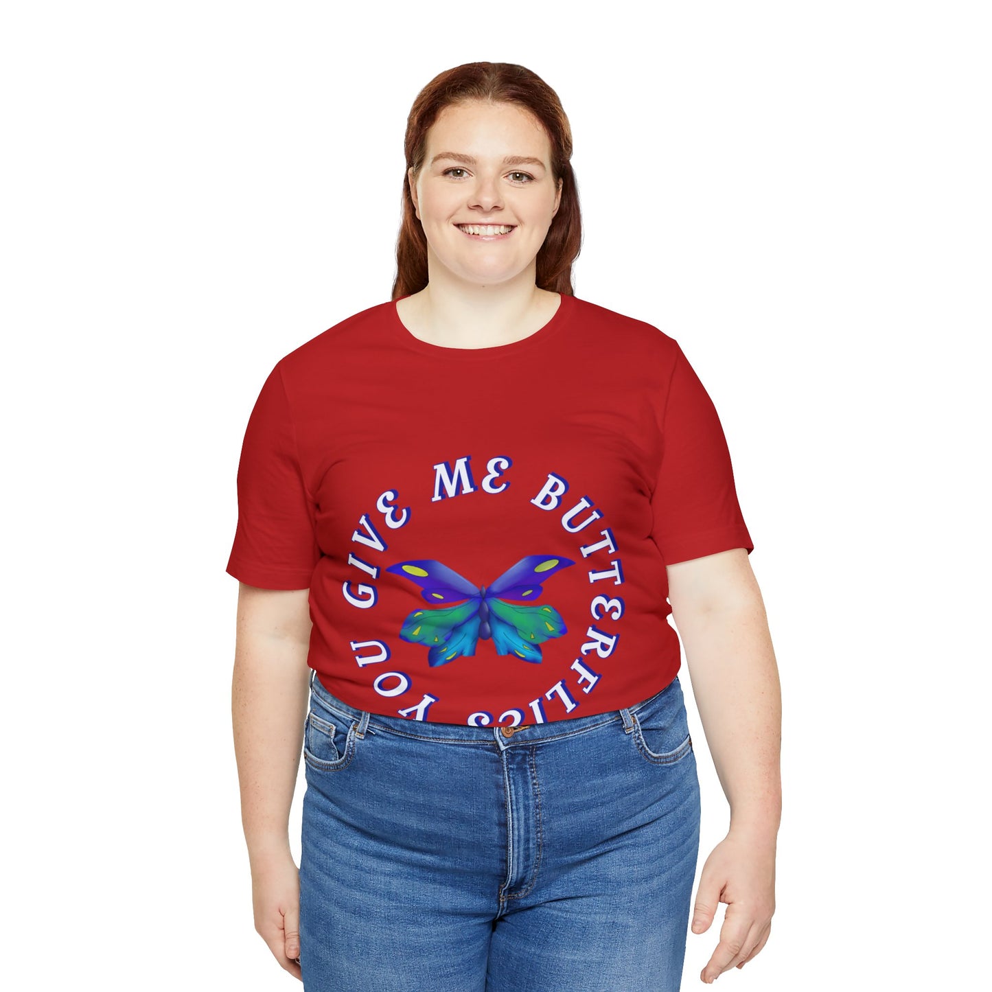 Unisex Butterfly Jersey Short Sleeve Tee