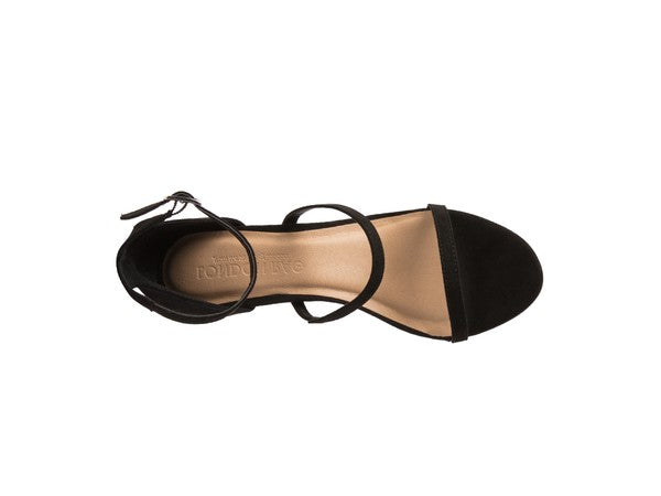 KAZAKI MID HEEL ANKLE STRAP SANDAL