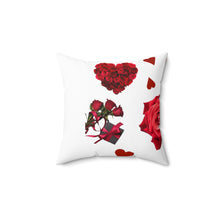 Spun Polyester Square Valentines Pillow
