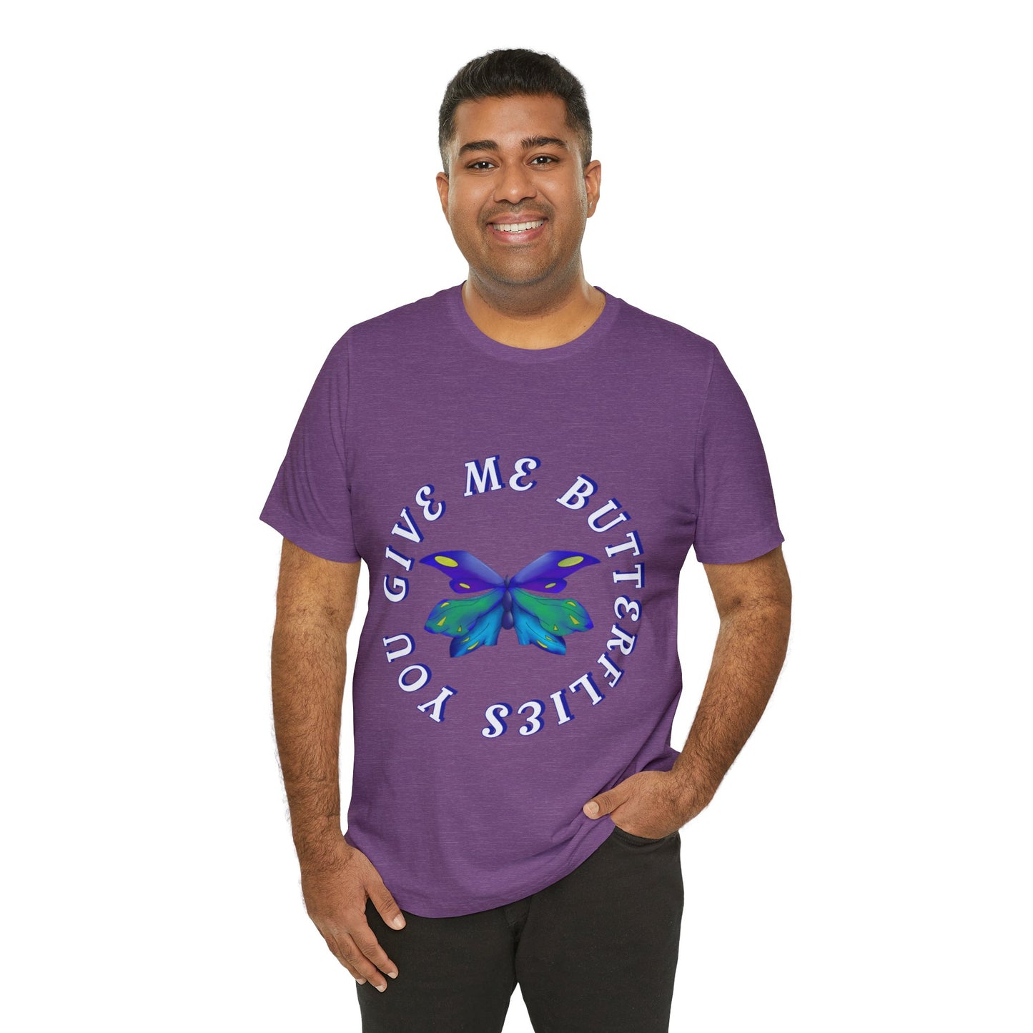 Unisex Butterfly Jersey Short Sleeve Tee