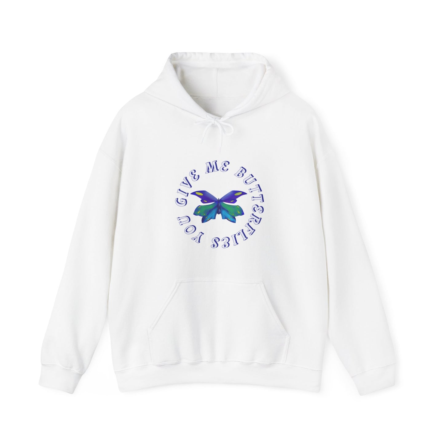 Unisex Heavy Blend™ Hooded Butterfly Sweatshirt