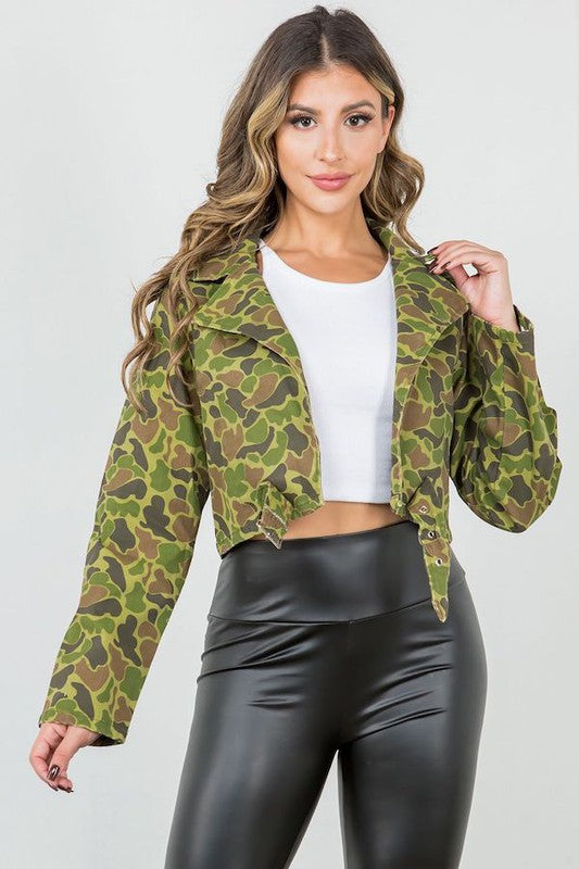 Bubble Camo Jacket in Gren