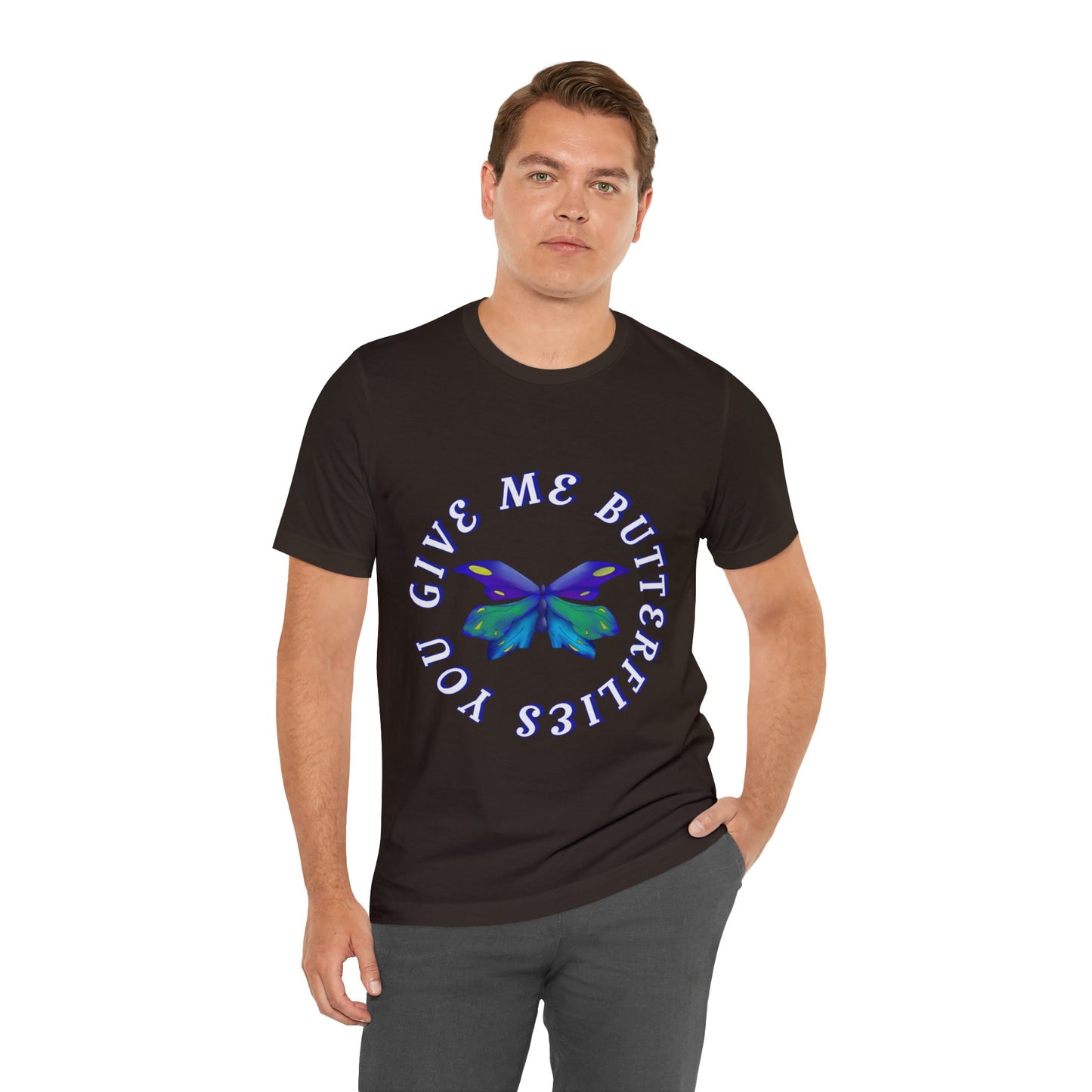 Unisex Butterfly Jersey Short Sleeve Tee