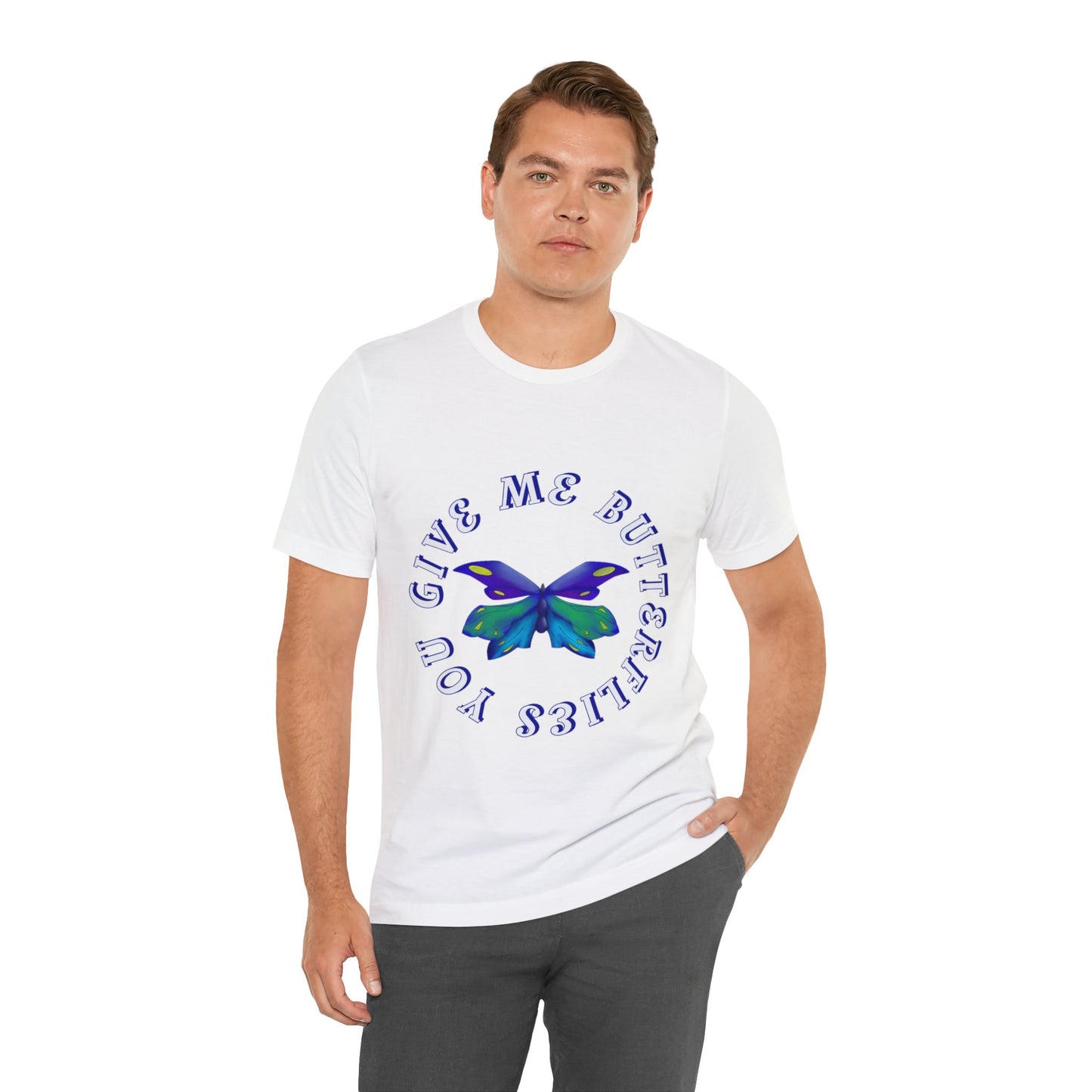 Unisex Butterfly Jersey Short Sleeve Tee