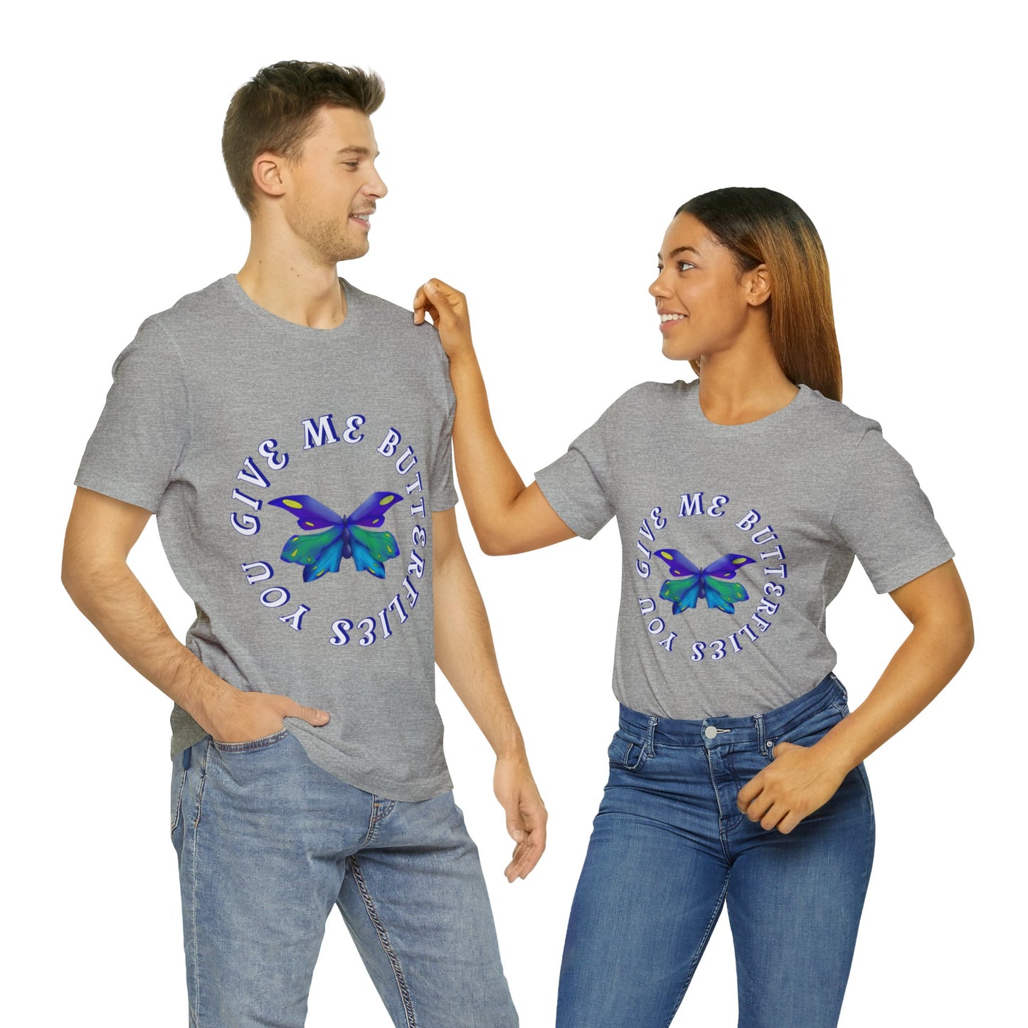 Unisex Butterfly Jersey Short Sleeve Tee