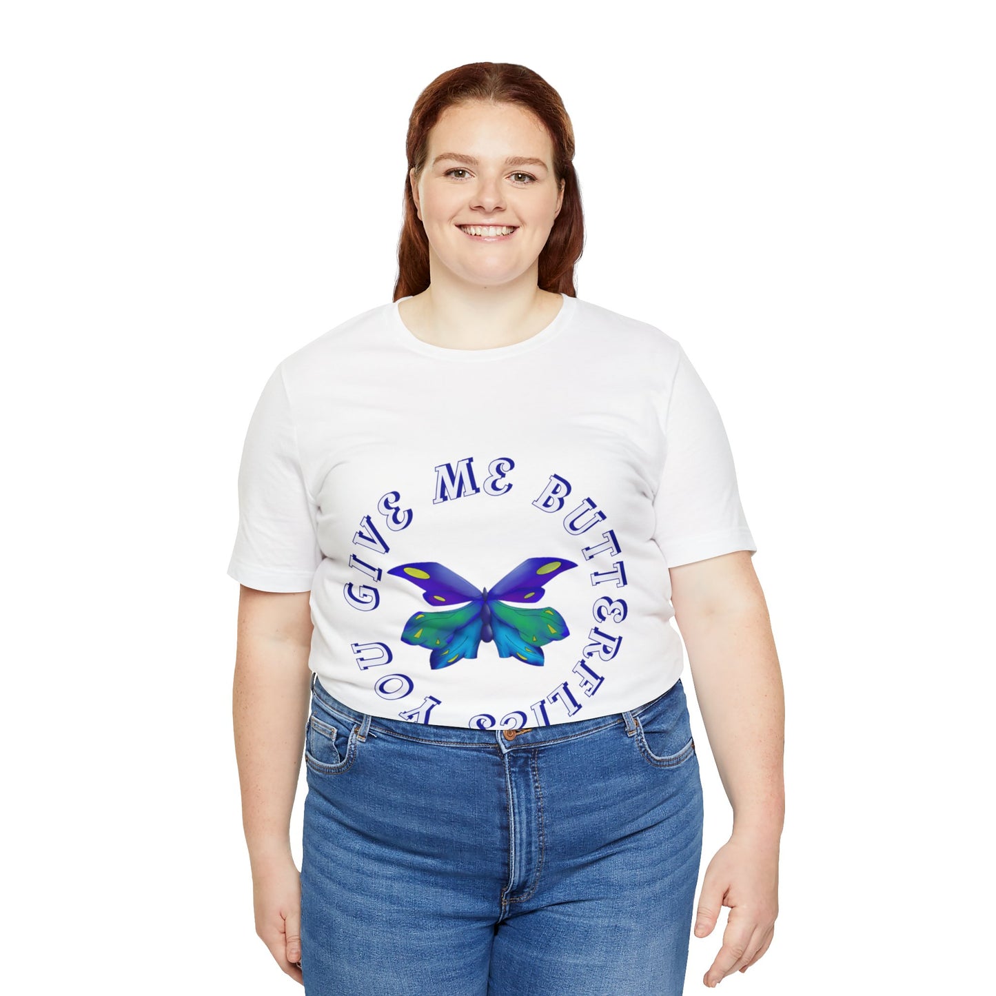 Unisex Butterfly Jersey Short Sleeve Tee
