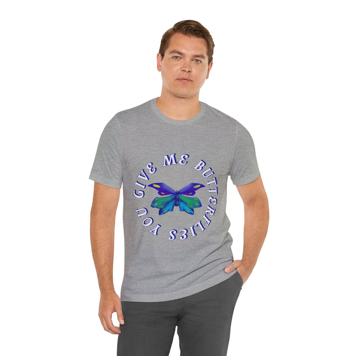 Unisex Butterfly Jersey Short Sleeve Tee