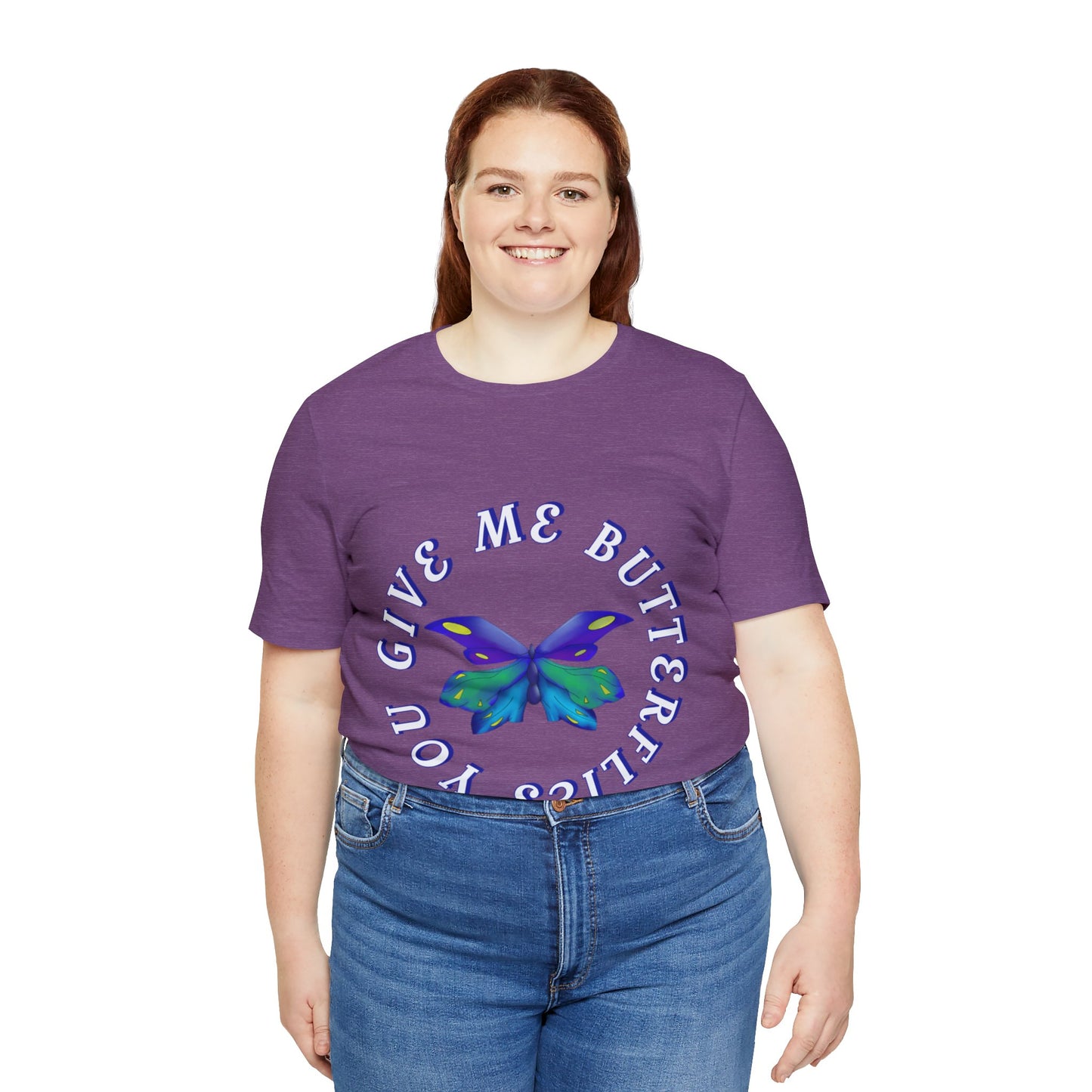 Unisex Butterfly Jersey Short Sleeve Tee