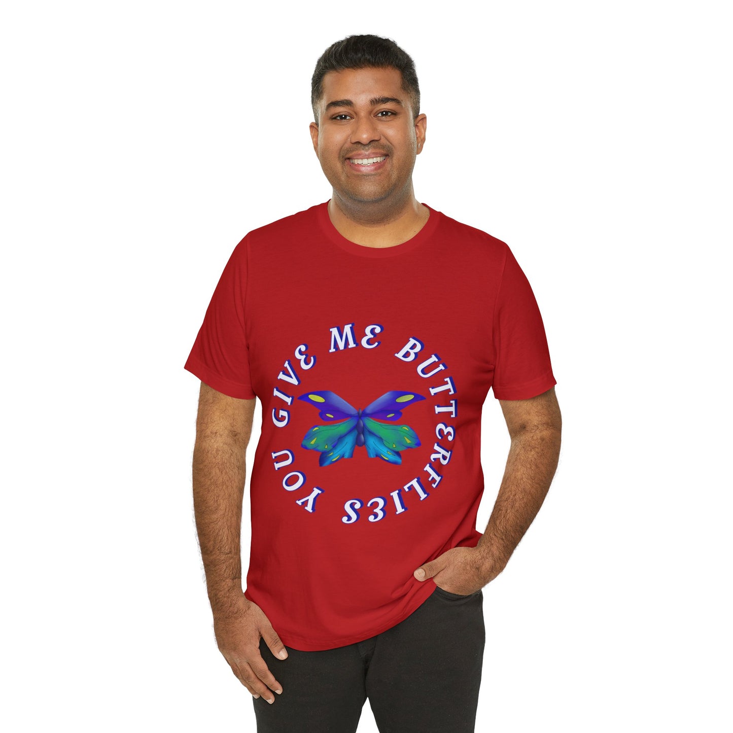 Unisex Butterfly Jersey Short Sleeve Tee
