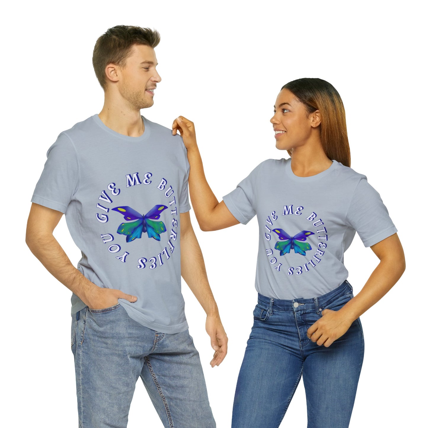 Unisex Butterfly Jersey Short Sleeve Tee