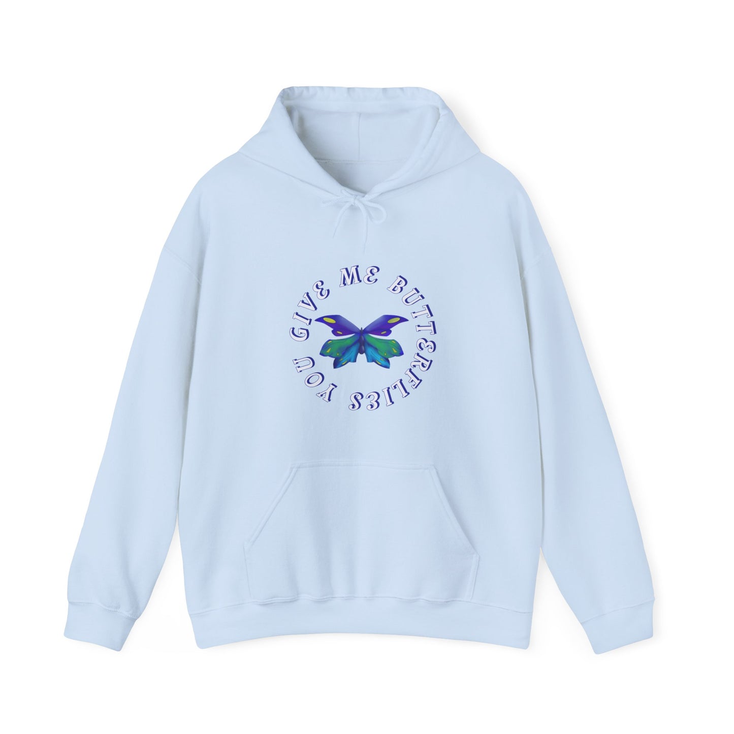 Unisex Heavy Blend™ Hooded Butterfly Sweatshirt