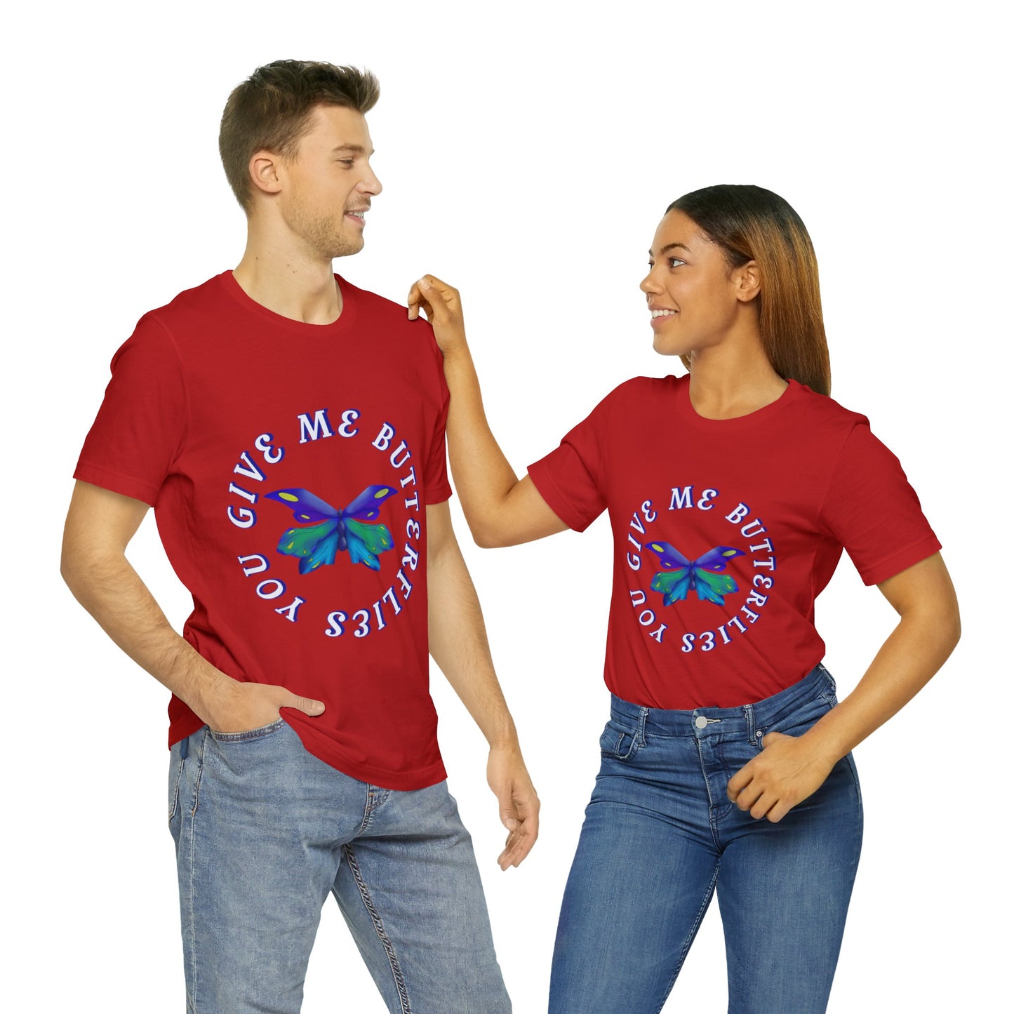 Unisex Butterfly Jersey Short Sleeve Tee