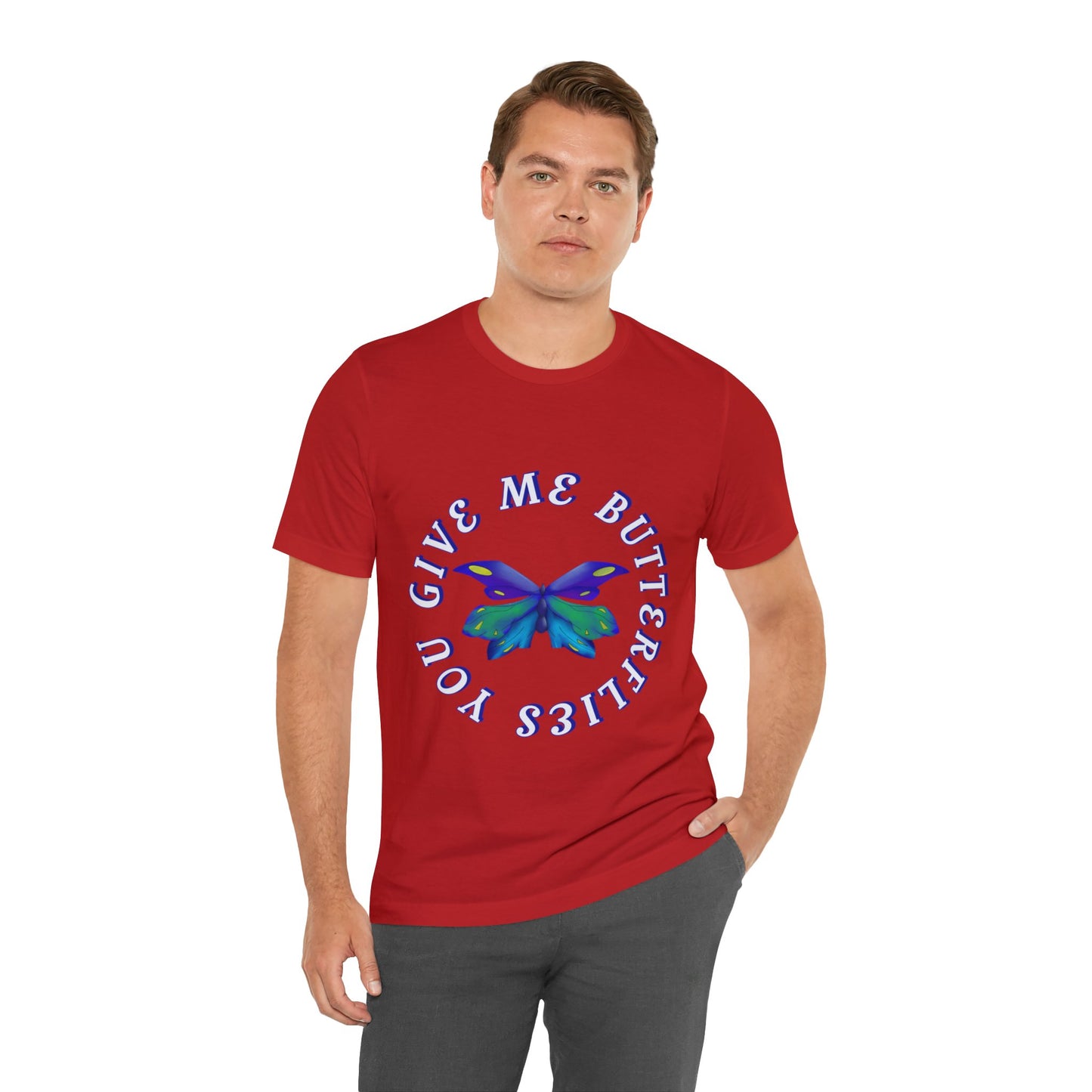 Unisex Butterfly Jersey Short Sleeve Tee