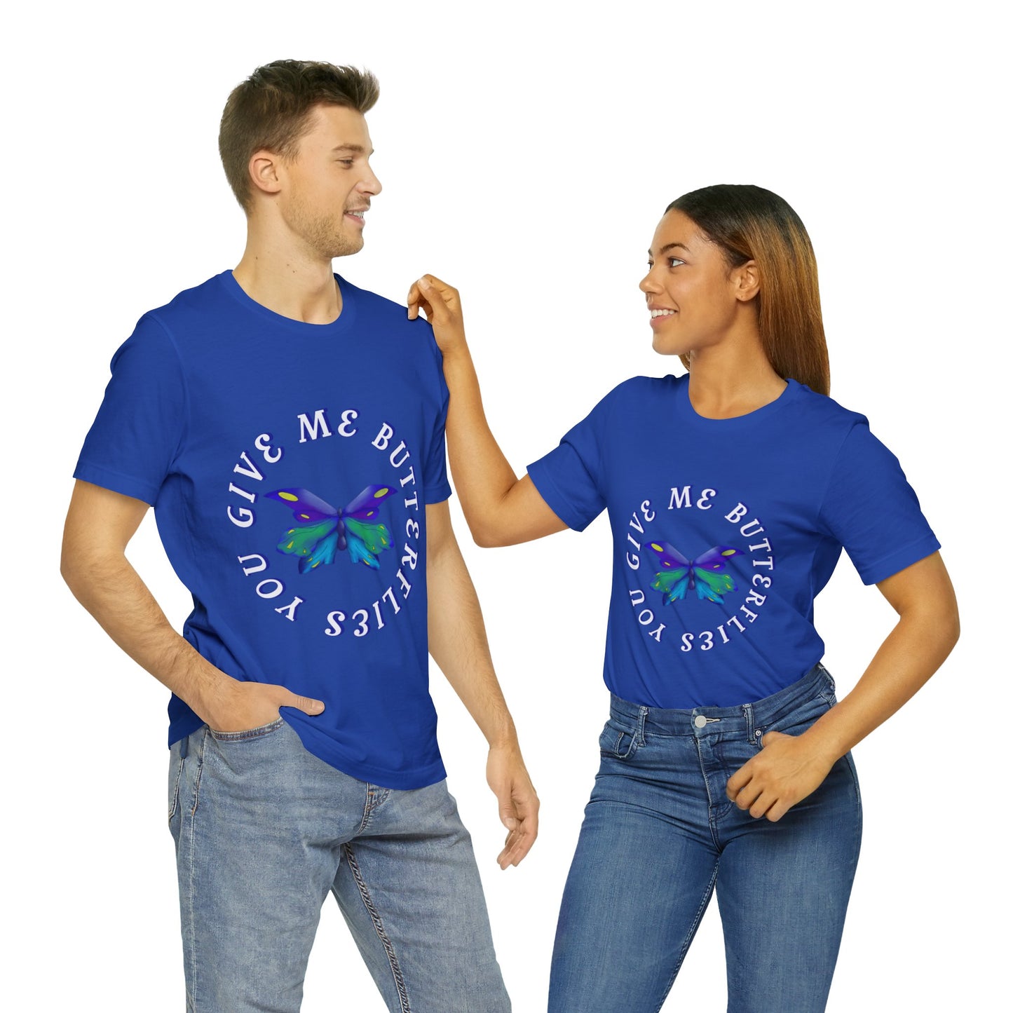 Unisex Butterfly Jersey Short Sleeve Tee