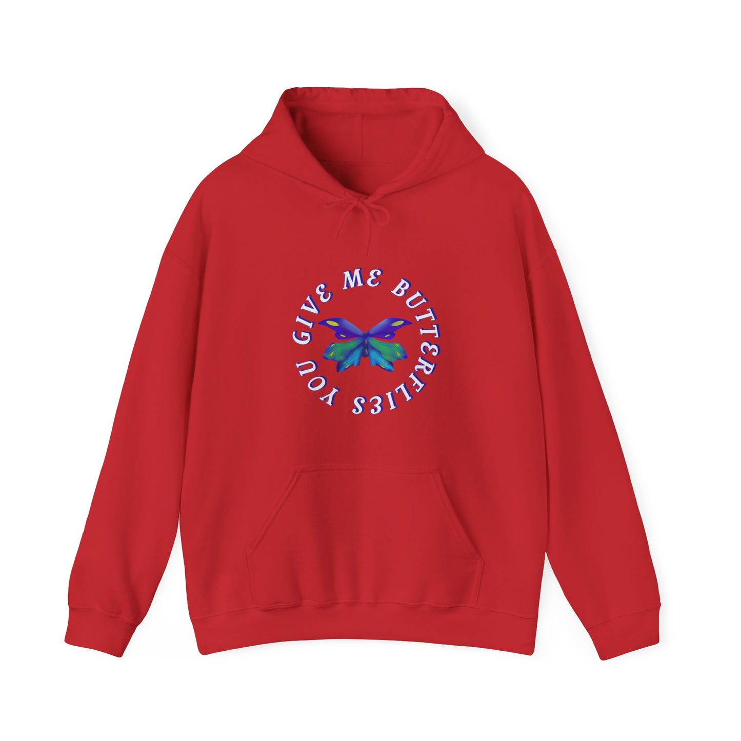 Unisex Heavy Blend™ Hooded Butterfly Sweatshirt