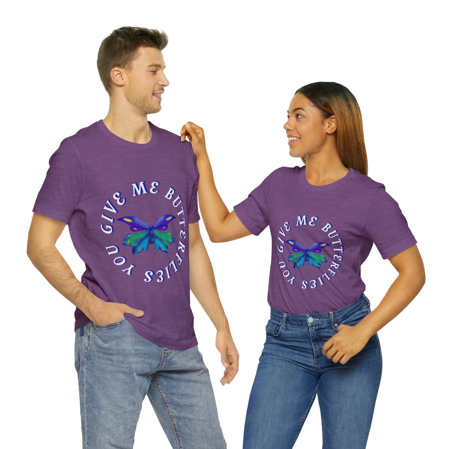 Unisex Butterfly Jersey Short Sleeve Tee