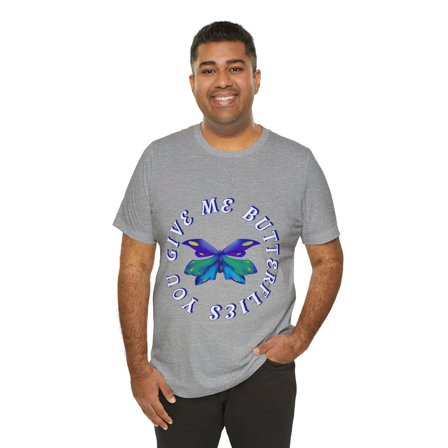 Unisex Butterfly Jersey Short Sleeve Tee