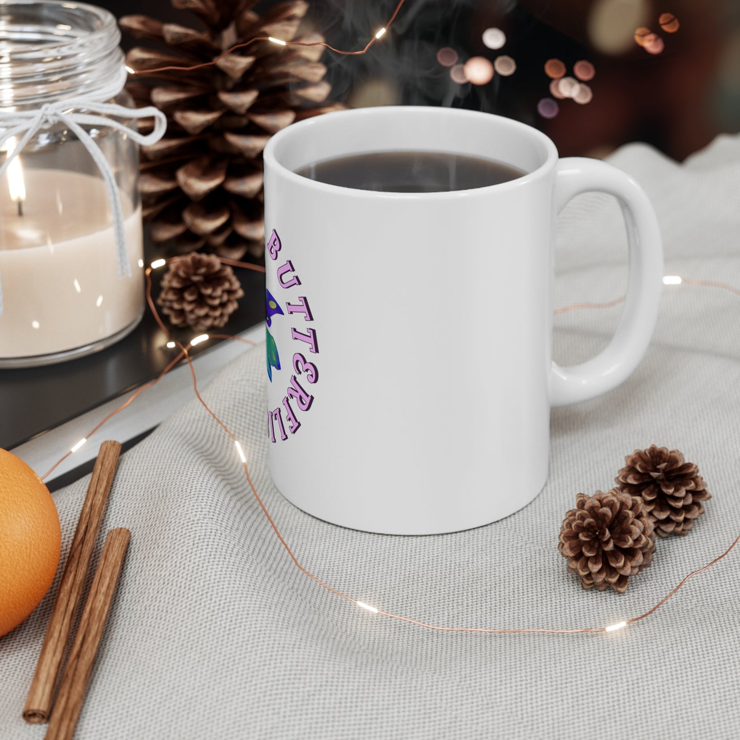 Ceramic Butterfly Mug 11oz