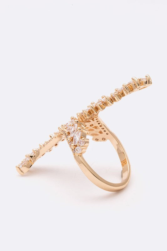 Adjustable Iconic CZ Cocktail Ring