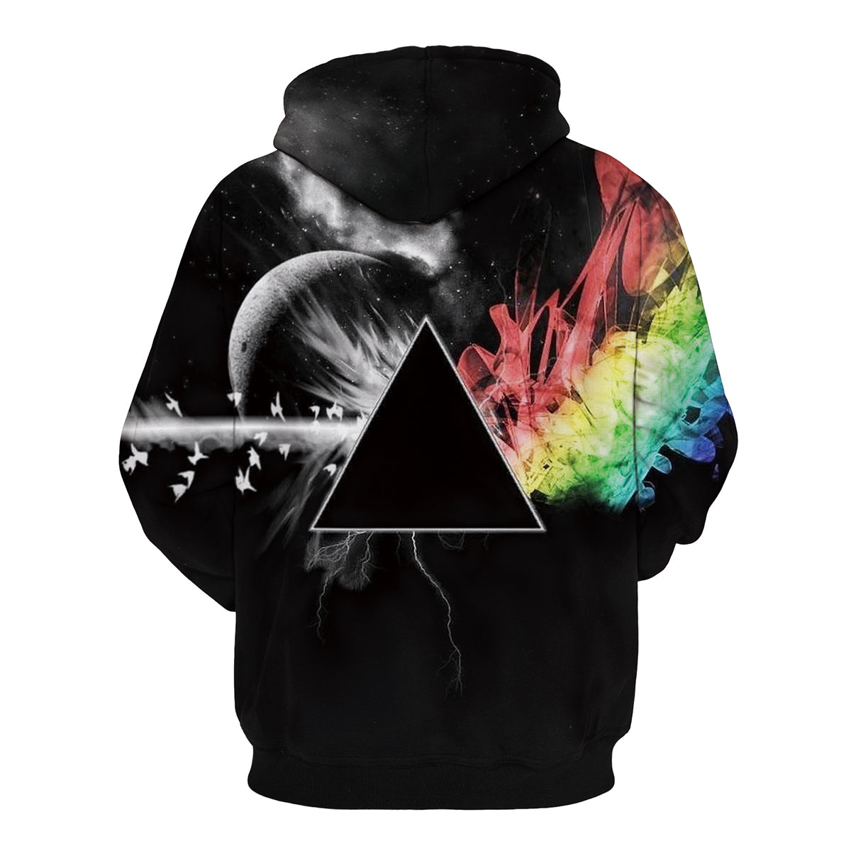 Full Size Printed Drawstring Hoodie with Pockets