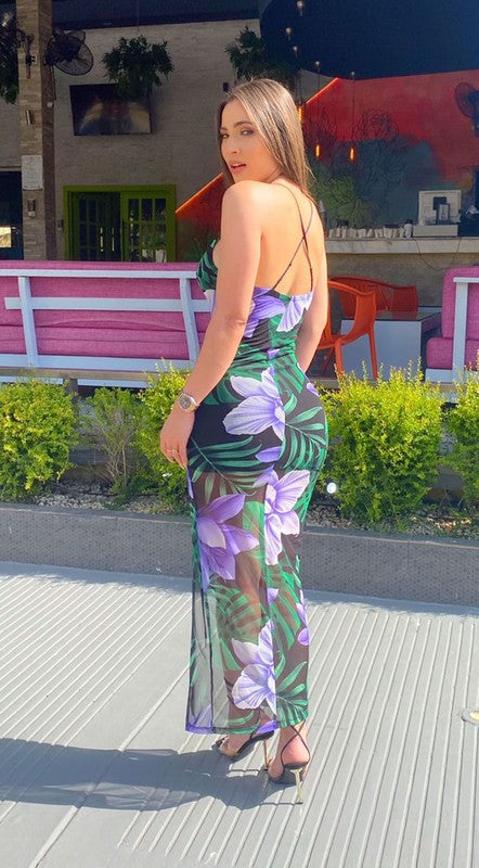 Long Spaghetti Strap Dress