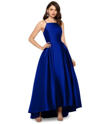 Betsy Adam’s Satin Royal Blue Ballgown Dress