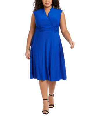 Plus Size Ruched-Waist Dress