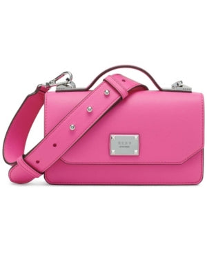 DKNY Pearl Small Top Handle Satchel Bright Pink