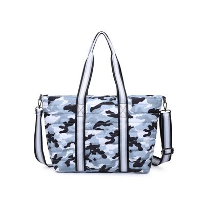 Urban Expressions Large Tote Gray Camo