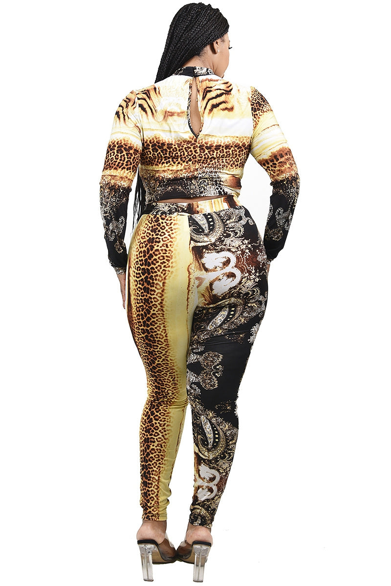 PLUS ANIMAL PRINT 2 PIECE SET