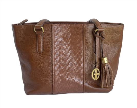 Giani Bernini Leather Tote brown Bag